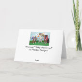 Humorous greeting card, Foto von 3 dogs, any theme Karte (Rückseite)