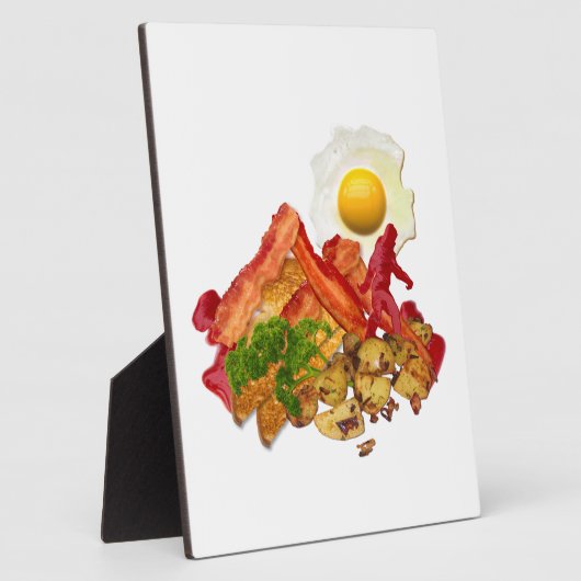 Humorous Ketschup Gone Squatchin for Bacon Fotoplatte (Seite)