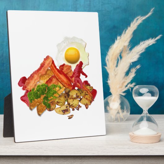 Humorous Ketschup Gone Squatchin for Bacon Fotoplatte (Seite)