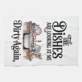 Humorous Kitchen Saying Dish Towel Geschirrtuch (Horizontal)