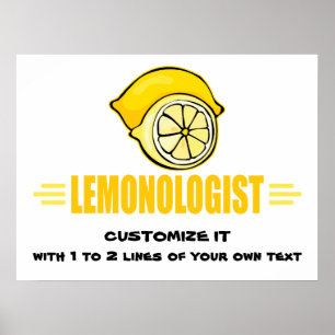 Humorous Lemon Lover Poster