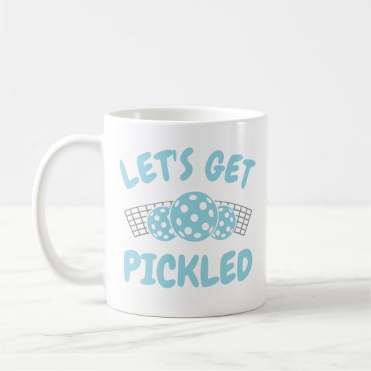 Humorous Let's Get Pickled Kaffeetasse (Links)