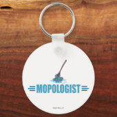 Humorous Mop Mopping Schlüsselanhänger (Vorderseite)