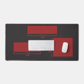 Humorous Office Mouse Pad Schreibtischunterlage (Tastatur & Maus)