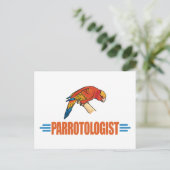 Humorous Parrot Lover Postkarte (Stehend Vorderseite)