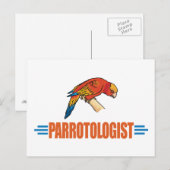 Humorous Parrot Lover Postkarte (Vorne/Hinten)