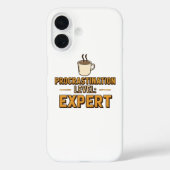 Humorous Procrastinator with Coffee Case-Mate iPhone Hülle (Rückseite)