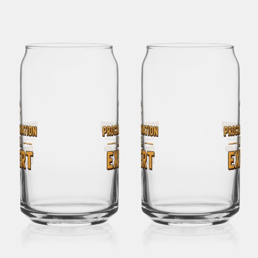 Humorous Procrastinator with Coffee Dosenglas (Rechts)