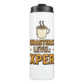 Humorous Procrastinator with Coffee Thermosbecher (Vorderseite)