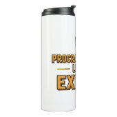 Humorous Procrastinator with Coffee Thermosbecher (Nach links gedreht)