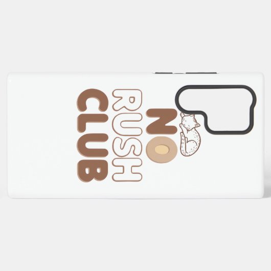 Humorous Slow Living and Lazy Day Samsung Galaxy Hülle (Rückseite (Horizontal))