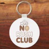 Humorous Slow Living and Lazy Day Schlüsselanhänger (Rückseite)