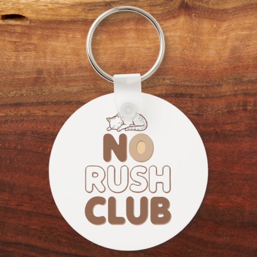 Humorous Slow Living and Lazy Day Schlüsselanhänger (Rückseite)