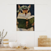 Humorous Squirrel Bathroom Poster Protect Your (Küche)