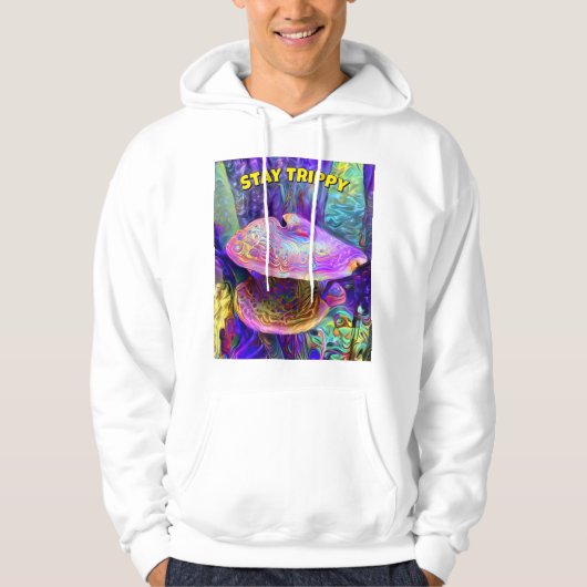 Humorous “Stay Trippy” T-shirt Hoodie (Vorderseite)