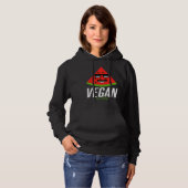 Humorous Vegan Buddy Artwork Hoodie (Vorne ganz)