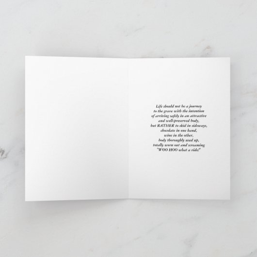 Humorousl WOO-HOO Lady Card Karte (Innenseite)