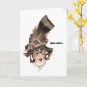 Humorousl WOO-HOO Lady Card Karte (Gelbe Blume)