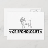 Humors Brussels Griffon Postkarte (Vorne/Hinten)