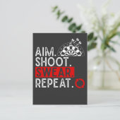 Humors Dartboard Fun Hobby Dart P Postkarte (Stehend Vorderseite)