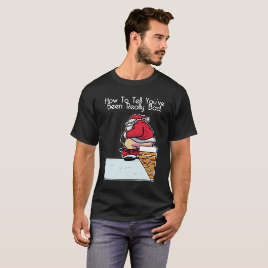 Humors Santa Claus Badass Ugly WeihnachtsPremium T-Shirt (Vorne ganz)