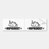 Humorsche Kaninchen Autoaufkleber (Vorne)