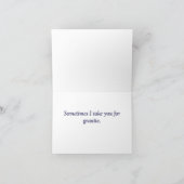 Humorus Apology Card Karte (Innenseite)