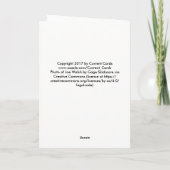 Humorvoll erhalten Sie wohle Karte (Rückseite)