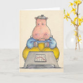 Humorvoll erhalten Sie wohle Karte (Gelbe Blume)