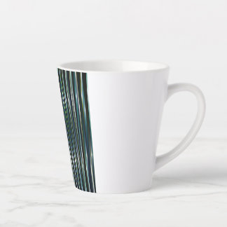 humorvoll gestreifte milchtasse