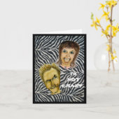 humorvoll mental Unglaublich witzig Karte (Gelbe Blume)