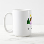 Humorvoll schlafe ich umher kaffeetasse (Links)