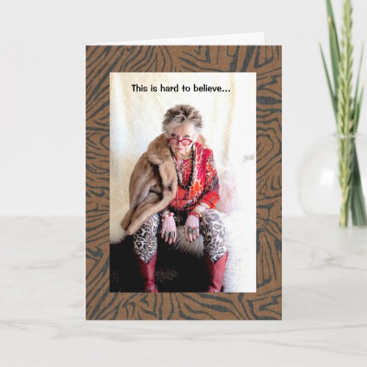 Humorvoll und erschreckend, dass ich als Erwachsen Karte (Vorderseite)