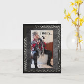 Humorvoll von Winter zu Frühlingskarte Karte (Gelbe Blume)