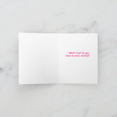 Humorvoll, was mich dazu gebracht hat, diese Karte (Innenseite)