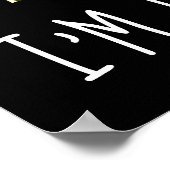 Humorvoll wenn ich nicht fische, denke ich darüber poster (Ecke)