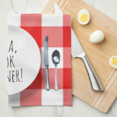 humorvolle Alexa Command zum Essen Geschirrtuch (Viertel Falte)