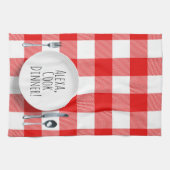 humorvolle Alexa Command zum Essen Geschirrtuch (Horizontal)