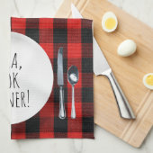 humorvolle Alexa Command zum Essen Geschirrtuch (Viertel Falte)