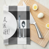 humorvolle Alexa Command zum Essen Geschirrtuch (Viertel Falte)