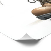 Humorvolle australische Magpie-Neutral-Erdtoilette Poster (Ecke)