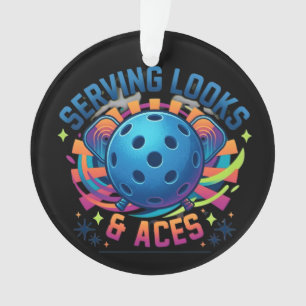 Humorvolle Bedienung Aussieht & Ass Quote Persona Ornament