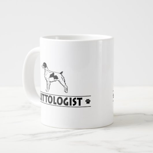 Humorvolle Bretagne Jumbo-Tasse (Vorderseite Links)