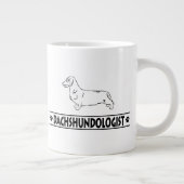 Humorvolle Drahthaar-Dackel Jumbo-Tasse (Rechts)