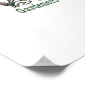 Humorvolle farbige Gärtner-Poster Poster (Ecke)