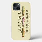 Humorvolle Forellenfischerei Case-Mate iPhone Hülle (Rückseite)
