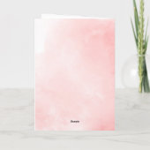 Humorvolle Funny Valentine's Day Card Rosa Flaming Dankeskarte (Rückseite)