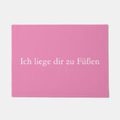 Humorvolle Fußmatte mit Farbauswahl (Vorderseite)