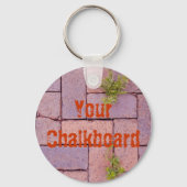 Humorvolle Gärtner Albtraum Unkraut aus Ziegeln Schlüsselanhänger (Vorderseite)