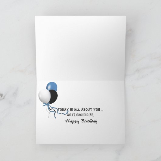 humorvolle Geburtstag Tabbykatze Karte (Innenseite)